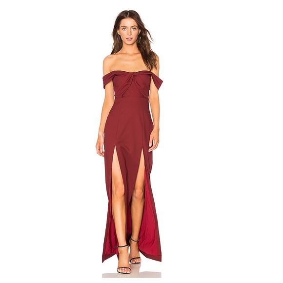 NBD Dresses & Skirts - NBD x REVOLVE Corah Gown in Maroon